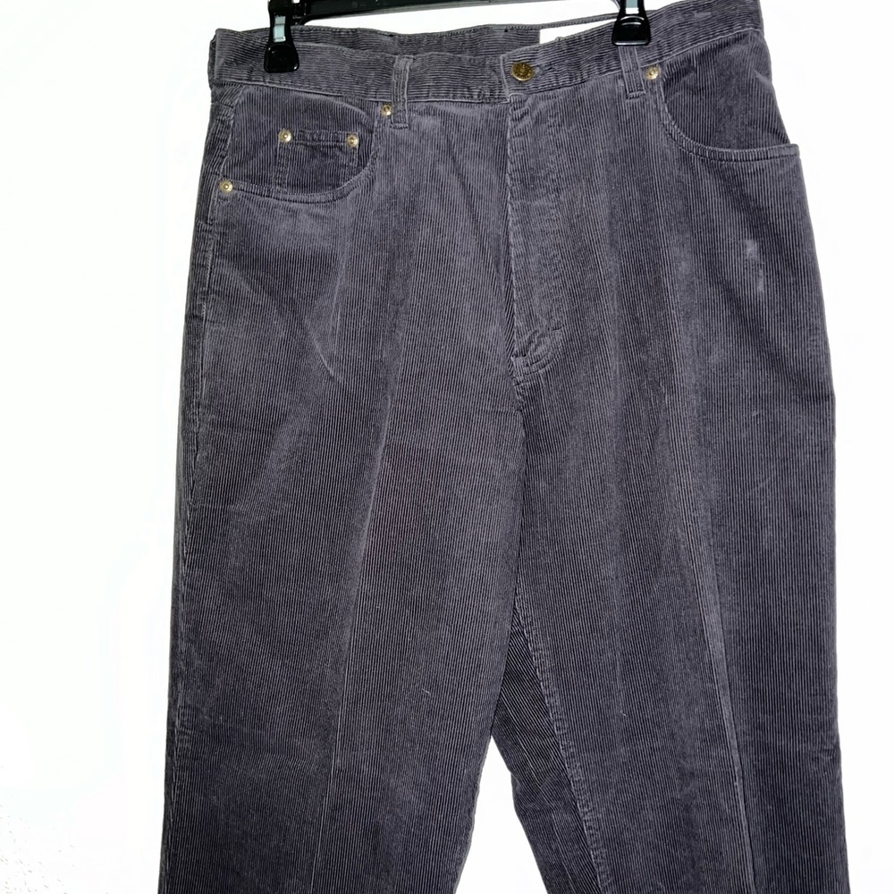 NWT Eddie Bauer Black Corduroy High Waisted Baggy Pants